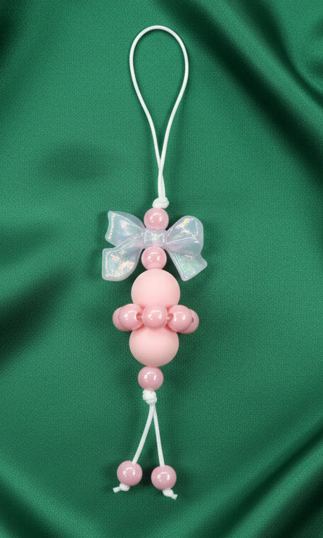 Pink Phone Charms Keychains
